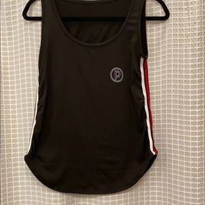 Racing stripe Pure Barre logo tank